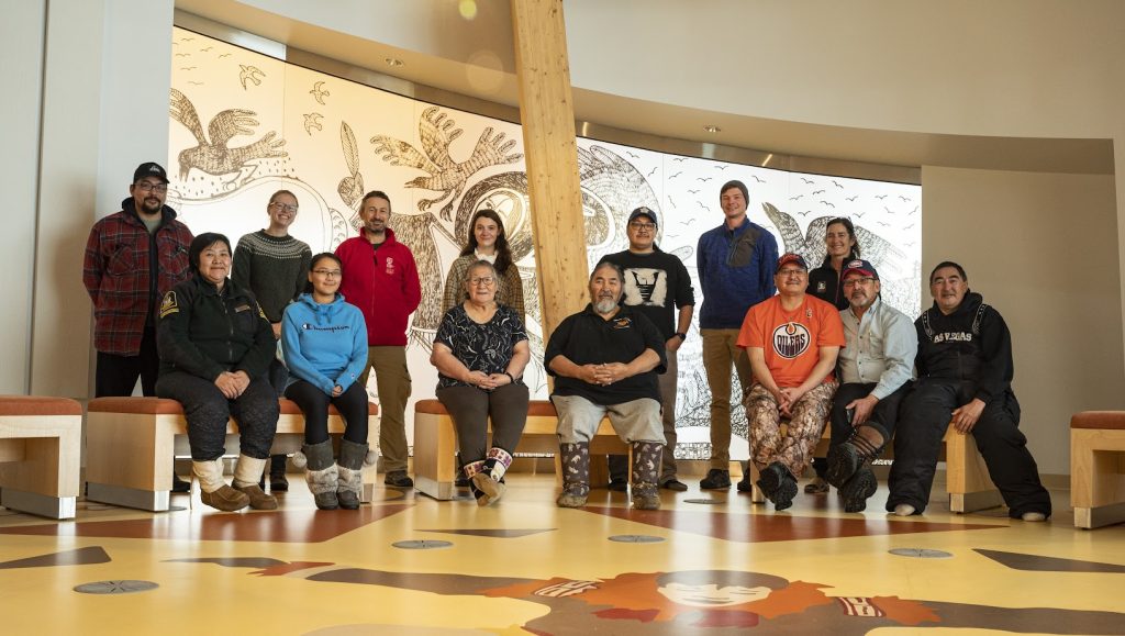 People involved in the project, taken inside the Cambridge Bay Research facility